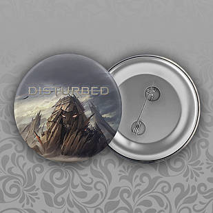 Значок 56 мм Disturbed 017