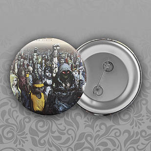 Значок 56 мм Disturbed 019