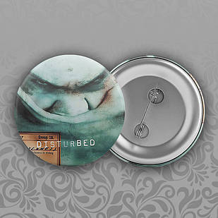 Значок 56 мм Disturbed 020