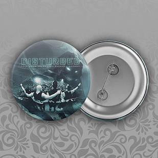 Значок 56 мм Disturbed 023