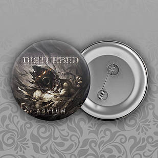 Значок 56 мм Disturbed 024