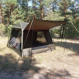 Намет карповий туристичний для 2-х осіб для риболовлі та відпочинку на природі з чохлом RANGER Gazebo 2-mann 6663