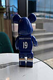 Фігурка Bearbrick CFC Yokohama синя 400% 28 см інтер'єрна колекційна фігурка ведмежа Беарбрик, фото 2