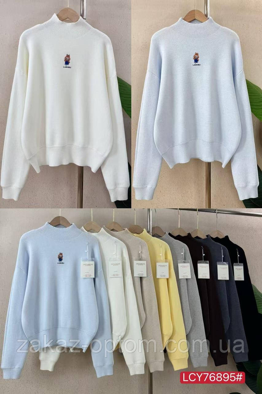 Светр жіночий кашемір оптом (46-50) Китай LC 76795-140039