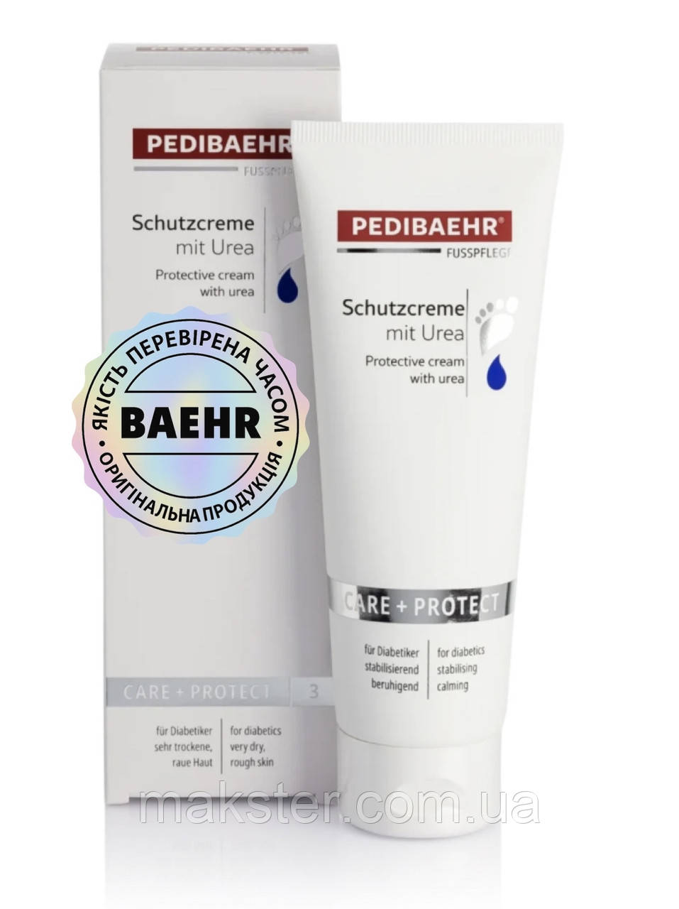 КРЕМ З 10%-НОЮ МОЧЕВИНОЮ ДЛЯ НІГ 125 МЛ (PROTECTIVE FOOTCREAM), PEDIBAEHR