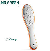 Mr. Green Терка для п'ят - лазерна пилка для ніг двостороння "Помаранчевий", 1 шт
