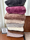 Велюрове простирадло на резинці 180*200*25 см, фото 3