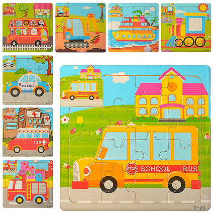 Дерев'яна іграшка Пазли (MD1222)