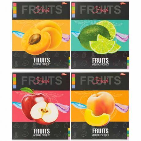 Зошит кольоровий 48 аркушів, клітинка 3878 MZOPT