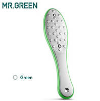 Mr. Green Терка для п'ят - лазерна пилка для ніг двостороння "Зелений", 1 шт