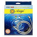 Шланг для душу Ango HY6002 гайка М22 150 см подвійне обплетення латунь, фото 3