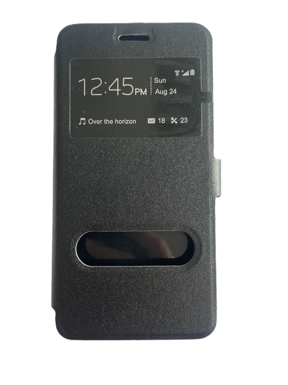 Чохол-книжка "BOOK-COVER З ВІКНОМ СИЛІКОН" XIAOMI REDMI 4 PRIME BLACK, фото 1