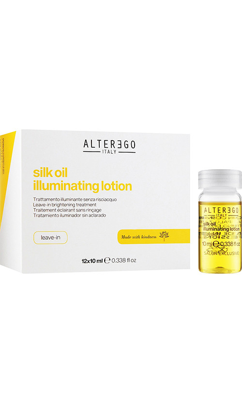 Alter Ego CureEgo Silk Oil Leave-in Illuminating Ампули для неслухняного і в`юнкого волосся, фото 1