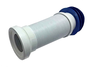 Гофротруба для унітазу армована з випуском (W558) Ø110 мм L=245–558 мм