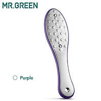 Mr. Green Терка для п'ят - лазерна пилка для ніг двостороння "Фіолетовий", 1 шт