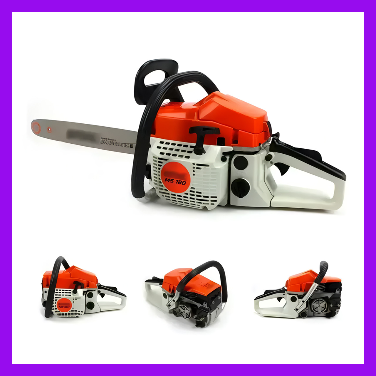 Бензопила MS 180 (Пила цепная 52 см³) Бензопила для дачи Профессиональные бензопилы (Пила ручная бензиновая для спила деревьев) - фото 1 - id-p2733229781