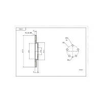 Диск гальмівний Citroen C8, Peugeot 807 (2002-) задній (d272x12mm) HART