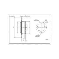 Диск гальмівний Mitsubishi Outlander, ASX, Peugeot 407 (2006-) задній (d302x10) HART