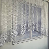 Тюль арка ALBO біла з макраме 300×170 см (KU-126-5), фото 8