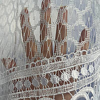 Тюль арка ALBO біла з макраме 300×170 см (KU-126-5), фото 5