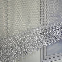 Тюль арка ALBO біла з макраме 300×170 см (KU-126-5), фото 9