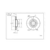 Диск гальмівний Volvo S60, S80, V70, XC70 (2001-) передній (d286x26mm) HART