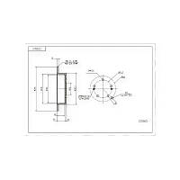 Диск гальмівний Hyundai Santa FE (2000-2006), Tucson, Kia Sportage (2004-) задній (284x10) HART