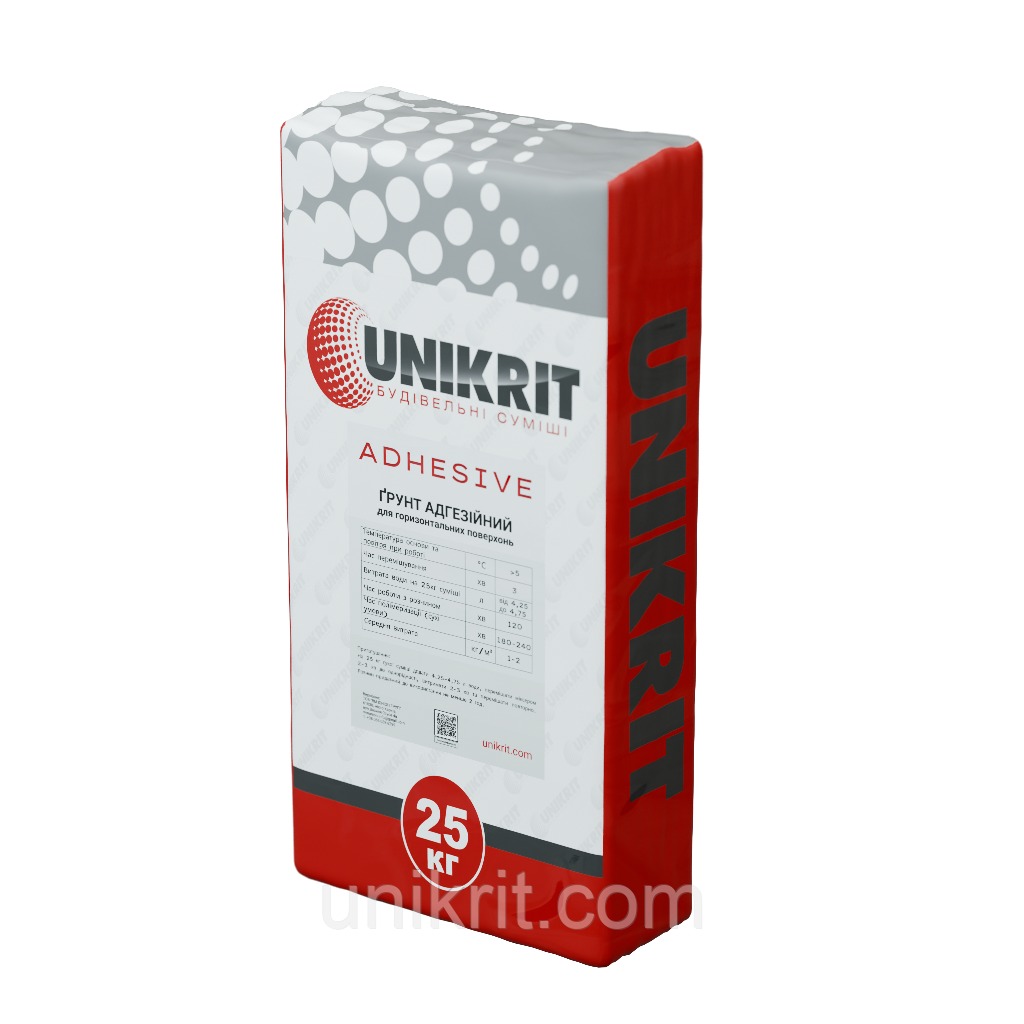 Швидкотвердіюча гідроізоляційна контактна суміш Unikrit ADHESIVE, фото 1