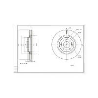 Диск гальмівний Kia Ceed, Optima, Hyundai i40, iX35 (2011-) передній (d320x28mm) HART