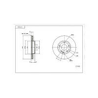 Диск гальмівний Mercedes-Benz A-Class (W169), B-Class (W245) (2004-) передній (d276x22) HART