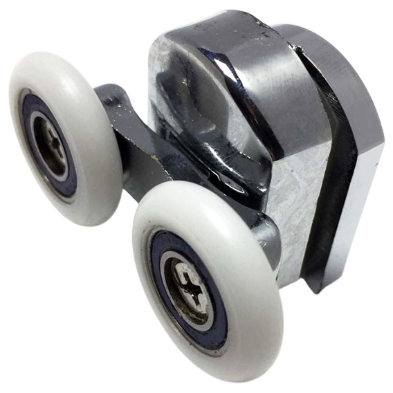 Ролик для душової кабіни Ango 10082 нижній 25 мм подвійний, фото 1