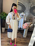 Жіноча біла сукня вишиванка, фото 5