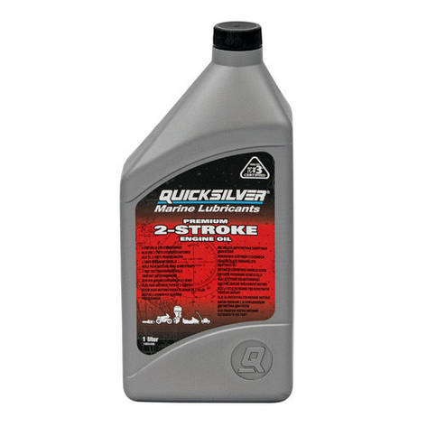 Олива моторна двотактна Premium TC-W3,1 літр, Quicksilver., фото 1