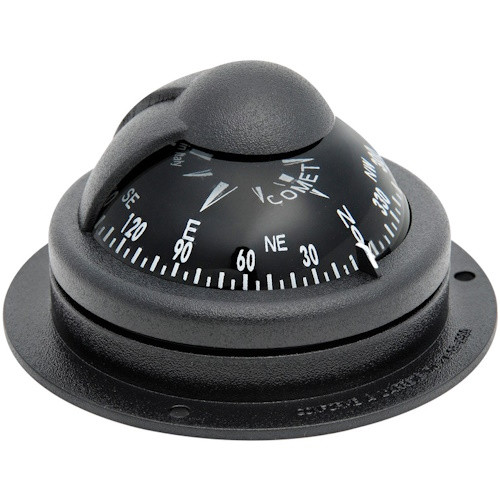 Компас Riviera Comet накладний, 48 мм, чорний, Osculati.