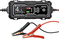 Автомобильное зарядное устройство EAFCar 12V 4A с интеллектуальным управлением для аккумуляторов черное