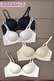 Жіночий гладкий бюстгальтер із пушапом: M,LXL