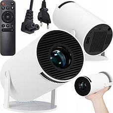Смарт проектор мультимедійний HY300 (WiFi, Bluetooth, Пульт, 4К) білий, фото 4