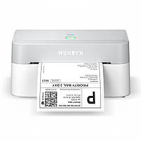 Термопринтер для друку транспортних етикеток портативний мобільний принтер MUNBYN ITPP130B Bluetooth/USB