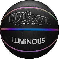 Баскетбольний м'яч Wilson LUMINOUS IRIDESCENT чорний WTB2027XB07, Чорний, Розмір (EU) — 7