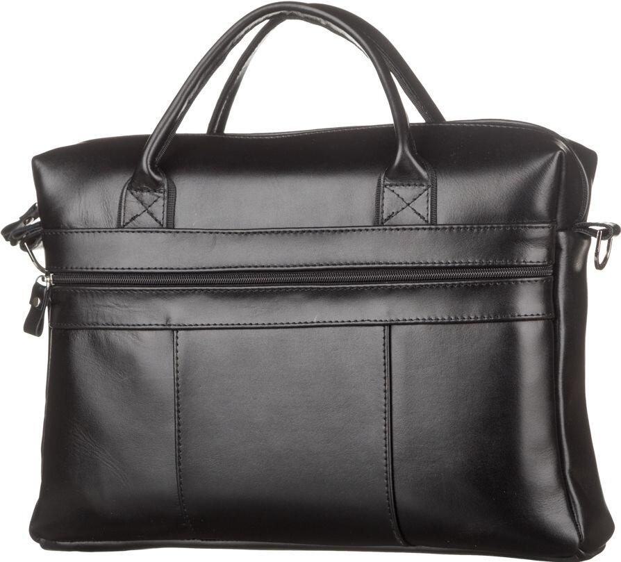 Сумка чоловіча SHVIGEL зі шкіри 15212 Чорна