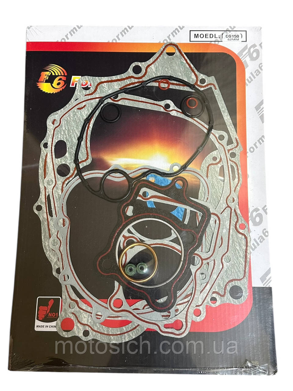 Прокладки двигуна CG-150, 62мм, (комплект), фото 1
