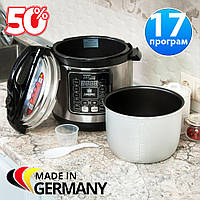Качественная мультиварка-скороварка 7 л 17 программ Zepline 3000W, Мощная мультиварка мультиповар с таймером