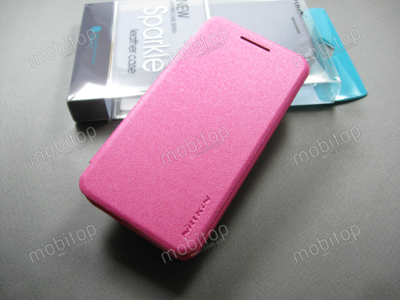 Чохол книжка Nillkin Asus Zenfone 4 A400CXG (рожевий), фото 1