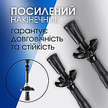 Трекінгові палиці регульовані телескопічні, палиці спортивні трирівненві Hechpro блакитні (8002EV), фото 3