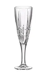 Келихи для шампанського кришталеві Bohemia Dover 6 шт/ 180 мл 10899/15720/180