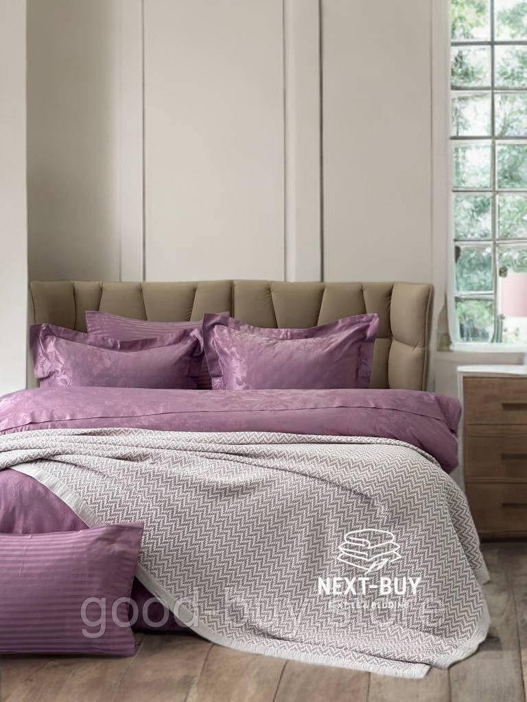 Постільна білизна Maison D&#039;or Ruby Lilac 200x220см бамбук жаккард