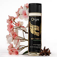 Чуттєва масажна олійка з афродизіаками та з нотами ванілі та кедра Orgie Sexy Therapy Aphrodisiac Sensual Massage Oil, 200 мл