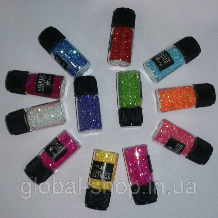 Набір блискіток для дизайну нігтів Starlet No1
