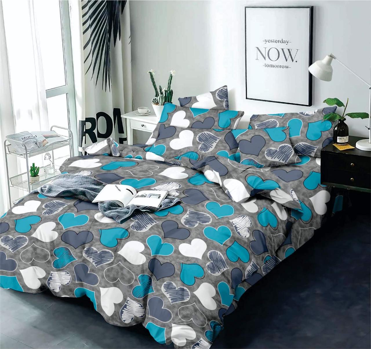 Постільна білизна двоспальний \ 2х спальне постільна білизна 200х220 см Бязь 100% бавовна, фото 1