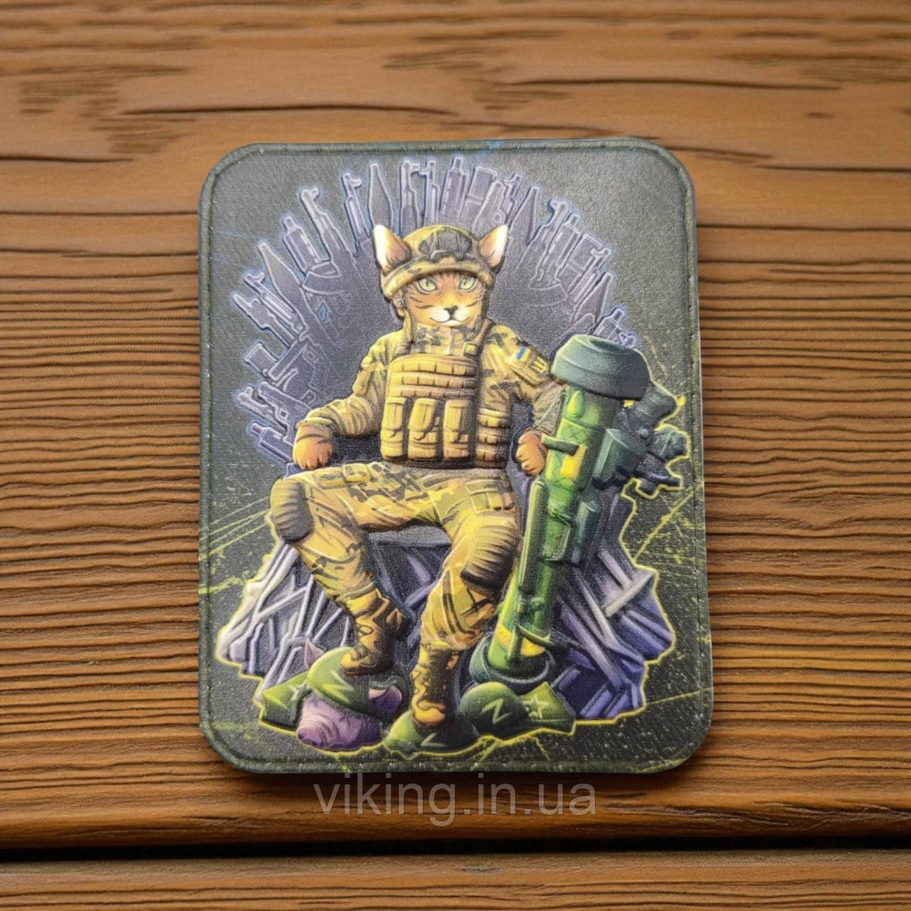 Патч / шеврон Гра Престолів "Кіт на залізному троні", фото 1